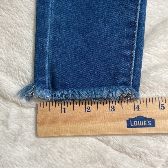 NEW Crystal Rock size 0 distressed jeans vintage push up skinny hi rise frayed - Picture 9 of 11